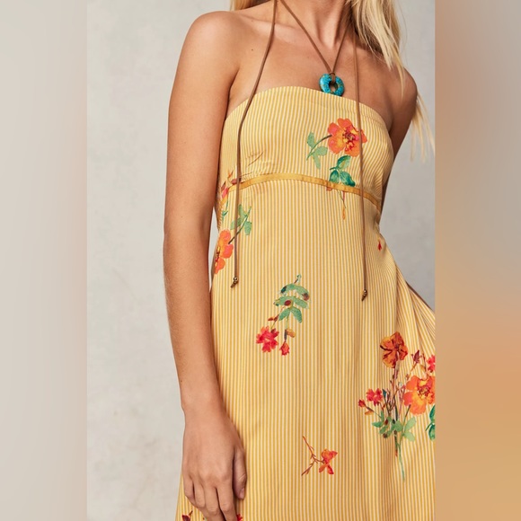 Free People Rosie Posie MIDI Dress Large - Picture 3 of 8
